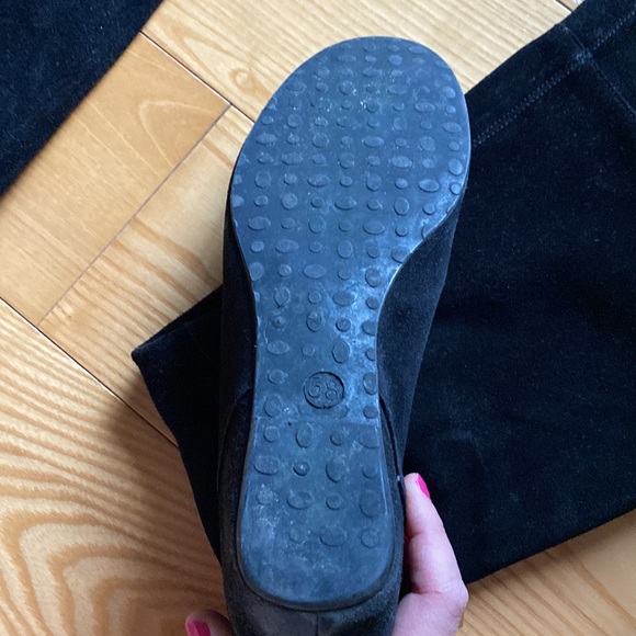 Black suede boots, size 38 - Picture 3 of 7